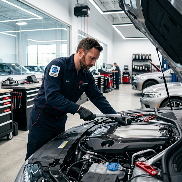 Mechanic working